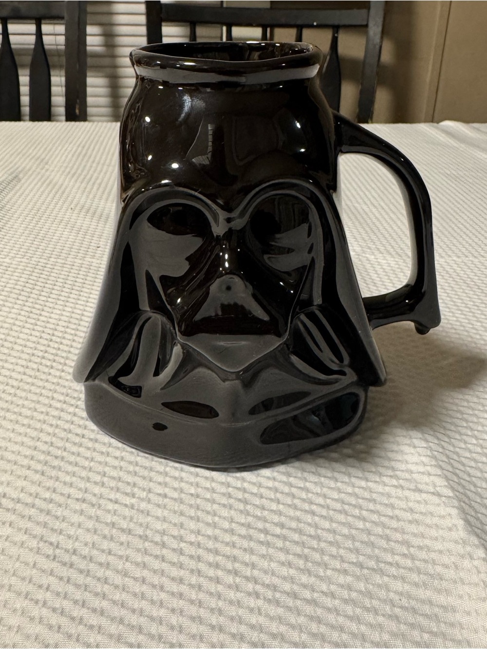 Vintage "Star Wars" Cup Black Ceramic Darth Vader Mug circa 1981 Disney Coffee